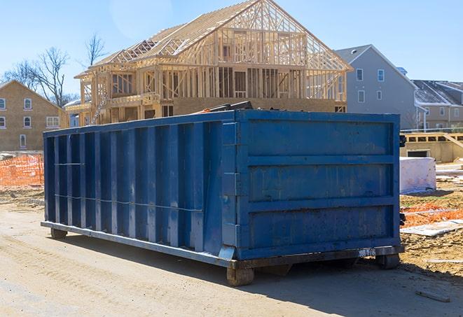 roll-off dumpsters for rent at residential sites